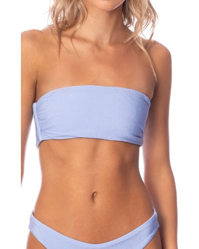 Maaji Serenity Bora Strapless Reversible Bikini Top At Nordstrom - Blue