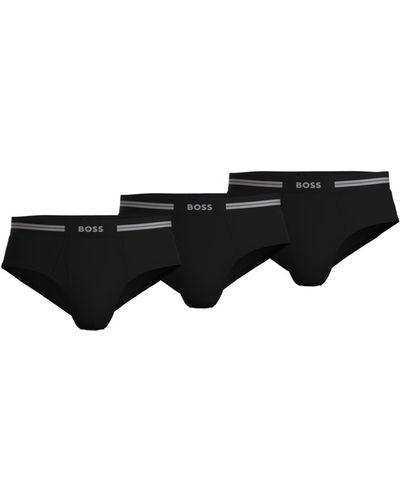 BOSS 3-pack Traditional Cotton Briefs - Black