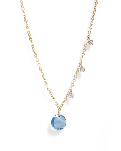 Meira T Sapphire & Diamond Necklace - Blue