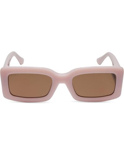 DIFF Indy 51mm Rectangular Sunglasses - Pink