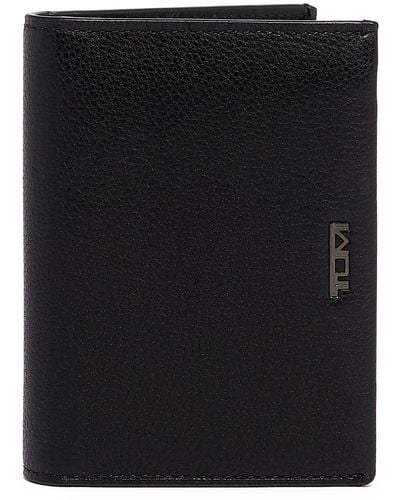 Tumi Nassau L-fold Leather Wallet - Black