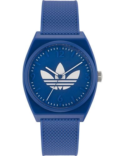 adidas Project Two Resin Strap Watch - Blue