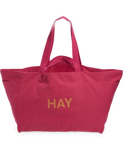 Hay Weekend Tote Bag - Red