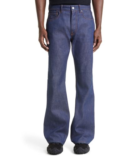 Acne Studios Regular Fit Bootcut Jeans - Blue