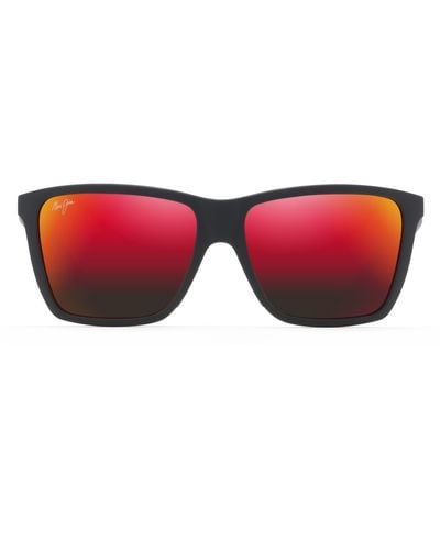 Maui Jim Cruzem 57mm Polarizedplus2® Rectangular Sunglasses - Red