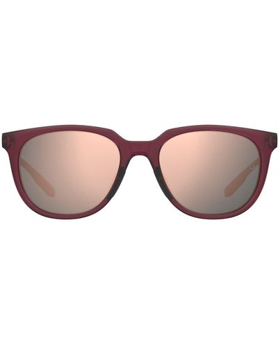 Under Armour 54mm Polarized Uacircuit Round Sunglasses - Pink
