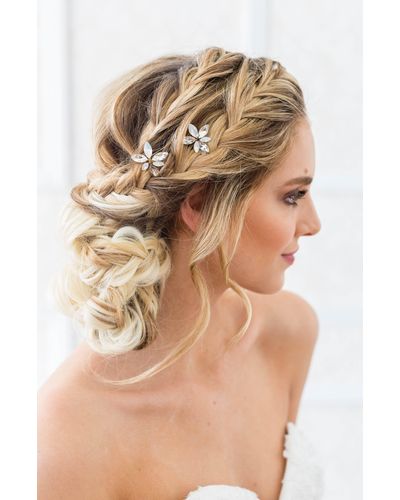 Brides & Hairpins Chrysa Set Of 2 Hair Pins - Natural
