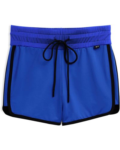 TOMBOYX High Waist Swim Shorts - Blue