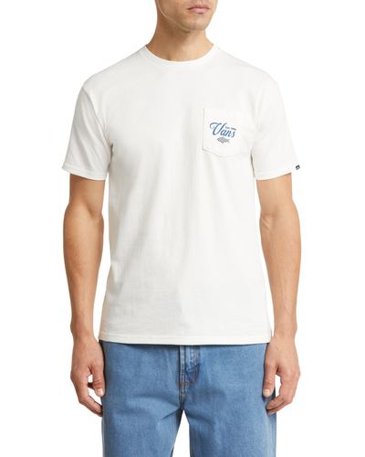 Vans Fishing Club Graphic Pocket T-shirt - White
