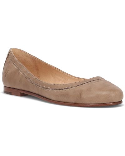 Frye Carson Ballet Flat - Brown