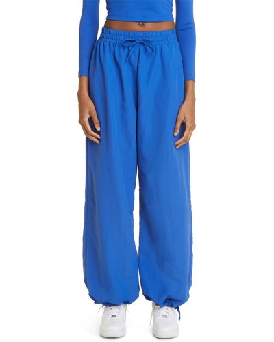 Sammy B Tie Hem Nylon sweatpants - Blue