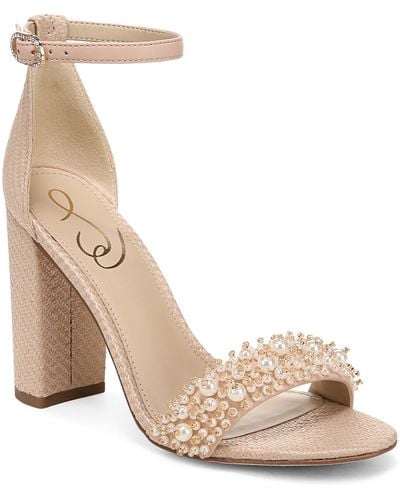 Sam Edelman Yaro Ankle Strap Sandal - Natural