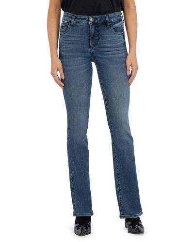 Kut From The Kloth Natalie Fab Ab High Waist Bootcut Jeans - Blue