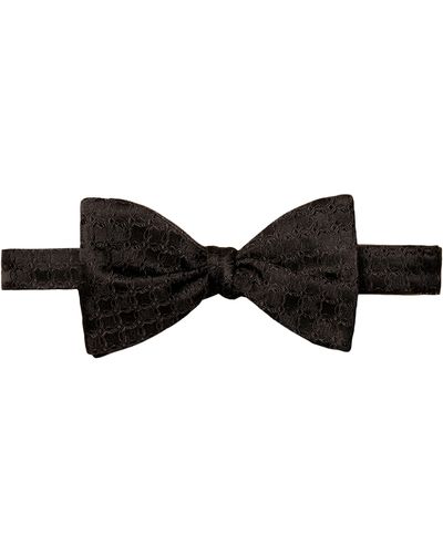 Eton Textured Silk Bow Tie At Nordstrom - Black