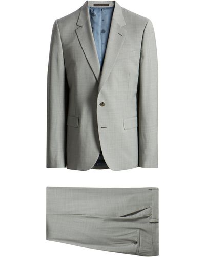 Paul Smith Tailored Fit Wool Suit - Gray