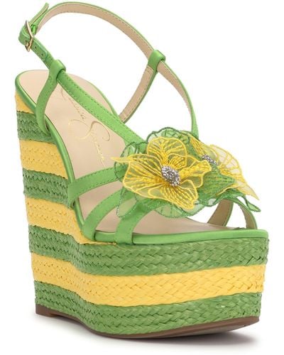 Jessica Simpson Visela Platform Wedge Sandal - Yellow