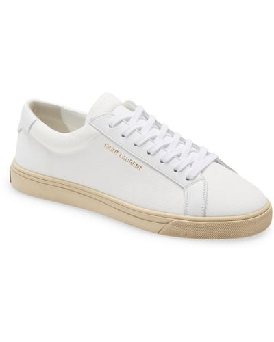 Saint Laurent Andy Low Top Sneaker - White