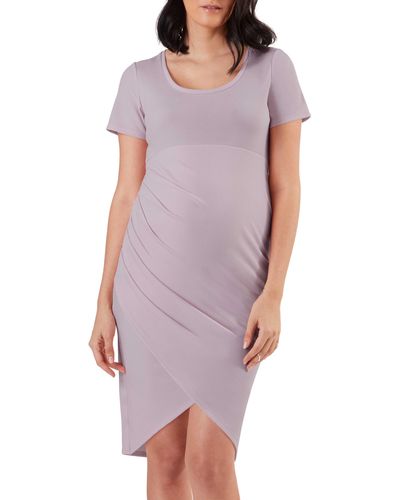 Stowaway Collection Becca Maternity Dress - Purple
