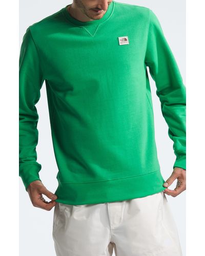The North Face Heritage Patch Crewneck Sweatshirt - Green