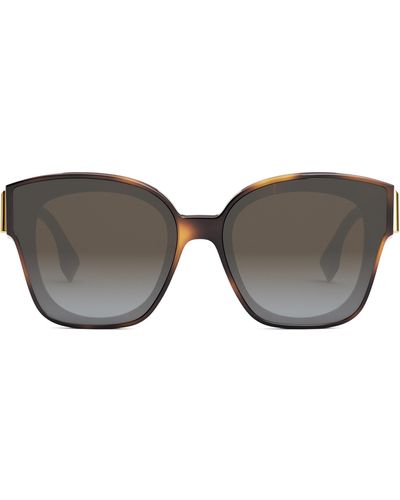 Fendi The First 63mm Square Sunglasses - Multicolor