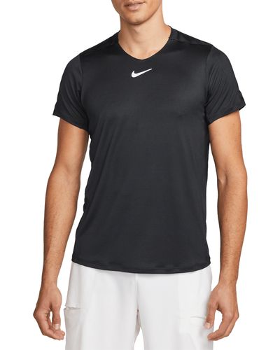 Nike Court Dri-fit Advantage Tennis Shirt - Black