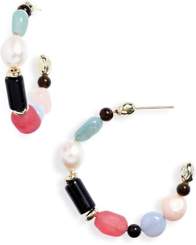 Kendra Scott Willa Beaded Hoop Earrings - Multicolor