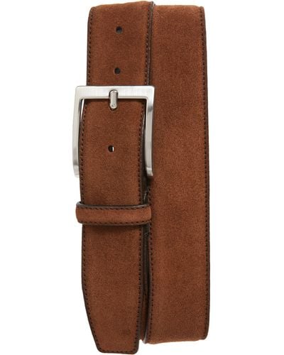 To Boot New York Suede Belt - Brown