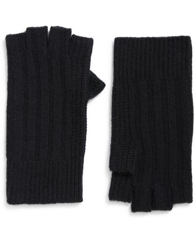 Nordstrom Wool & Cashmere Blend Fingerless Gloves - Black