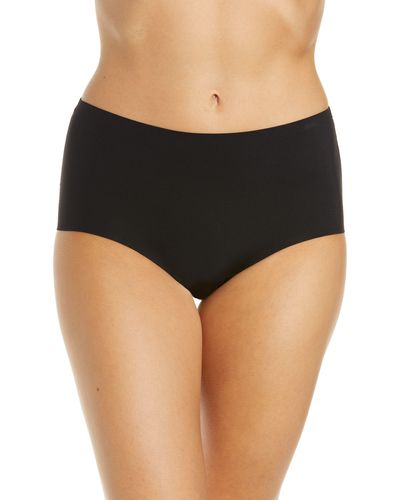 Proof Period & Leak Proof Moderate Absorbency High Waisted Briefs - Black