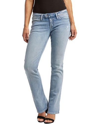 Silver Jeans Co. Tuesday Slim Bootcut Jeans - Blue