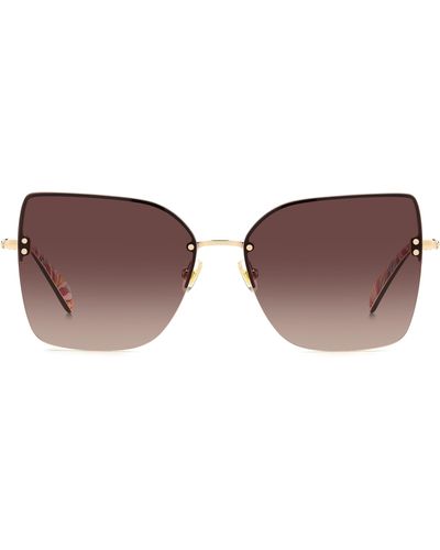 Kate Spade Ariellags 58mm Gradient Cat Eye Sunglasses - Brown