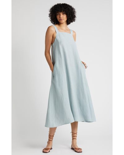 Nordstrom Sleeveless A-line Dress - Blue
