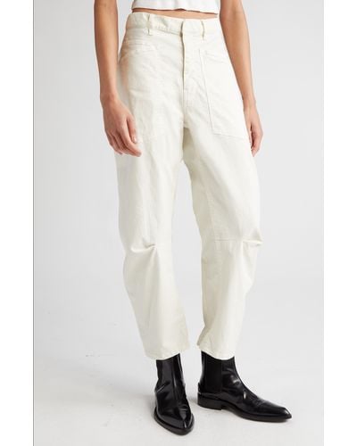 Nili Lotan Shon Stretch Cotton Pants - White