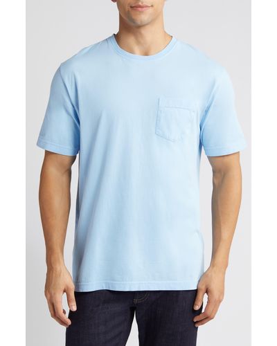 Peter Millar Lava Wash Organic Cotton Pocket T-shirt - Blue
