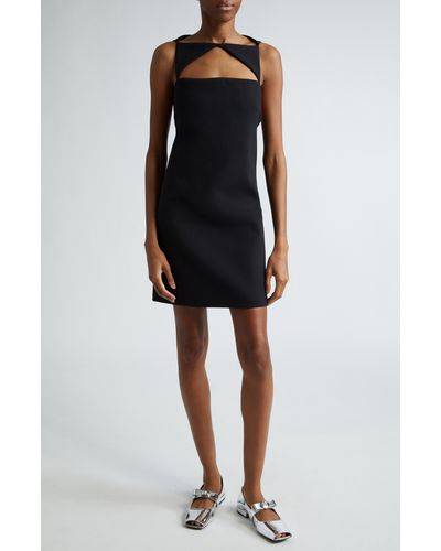Versace Cutout Sleeveless Dress - Black
