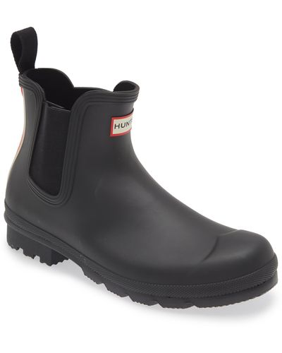 HUNTER Original Waterproof Chelsea Boot - Black