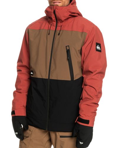 Quiksilver Sycamore Waterproof Snow Jacket - Red
