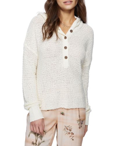O'neill Sportswear Magic Hour Hooded Sweater - White