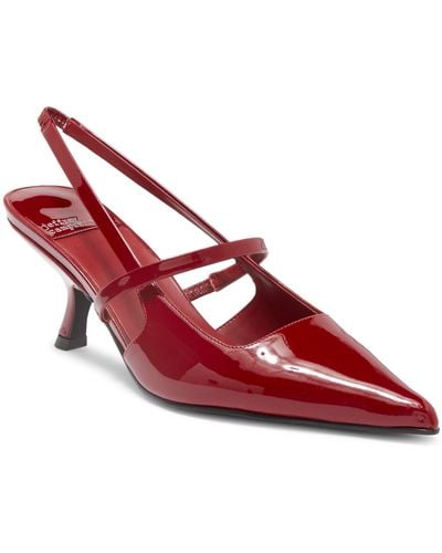 Jeffrey Campbell Tanya Pointed Toe Slingback Pump - Red