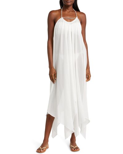 Ramy Brook Joyce Halter Cover-up Dress - White