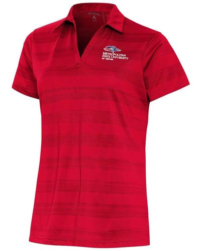 Antigua Msu Denver Roadrunners Compass Polo At Nordstrom - Red