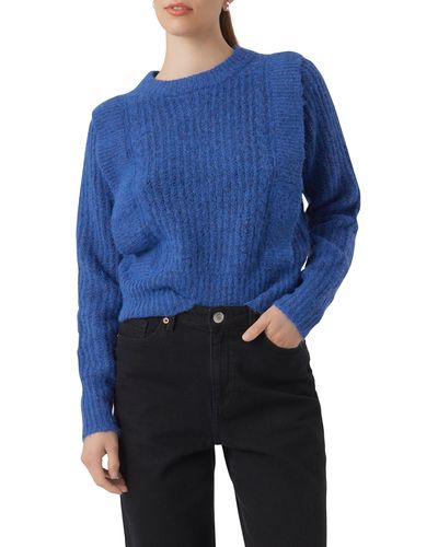 Vero Moda Hazel Rib Sweater - Blue