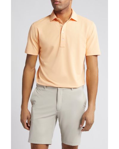 Peter Millar Crown Crafted Soul Performance Mesh Polo - Natural