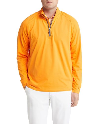 Cutter & Buck Adapt Quarter Zip Pullover - Orange