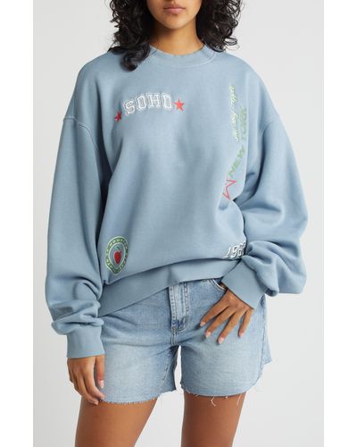 PacSun Soho Graphic Sweatshirt - Blue