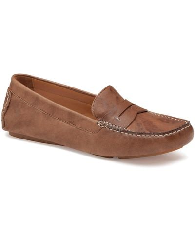 Johnston & Murphy maggie Penny Loafer - Brown