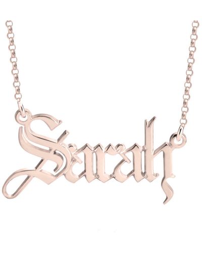Melanie Marie Personalized Nameplate Necklace - Multicolor