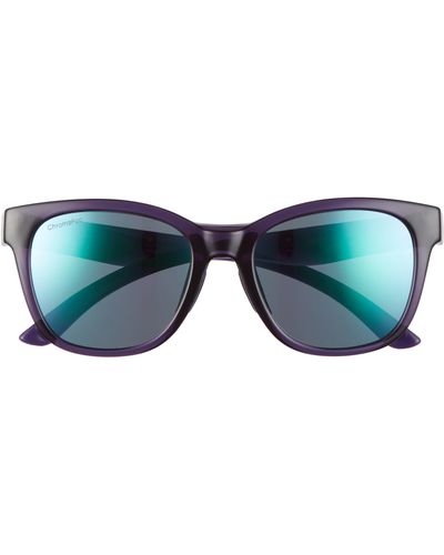 Smith Caper 53mm Chromapoptm Polarized Square Sunglasses - Blue