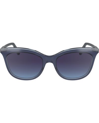 Longchamp 53mm Gradient Cat Eye Sunglasses - Blue