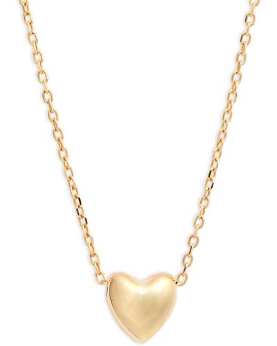Bony Levy 14k Gold Heart Pendant Necklace - Metallic